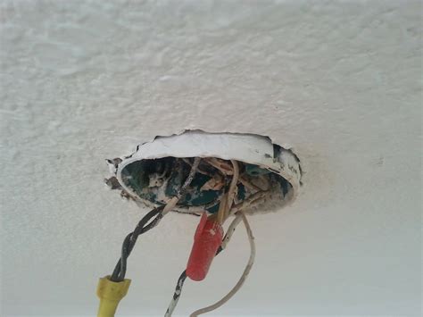 removing ceiling fan junction box|installing ceiling fan electrical box.